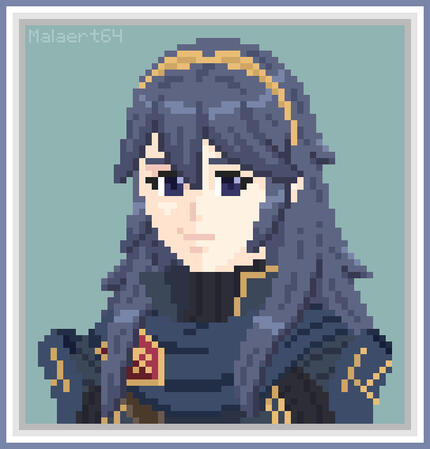 My 2023 portrait of Lucina from Fire Emblem.
